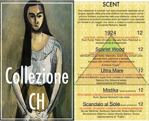 Collezione CH cocktail menù